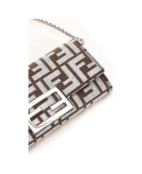 fendi crossbody wallet on chain|Fendi continental wallet with chain.